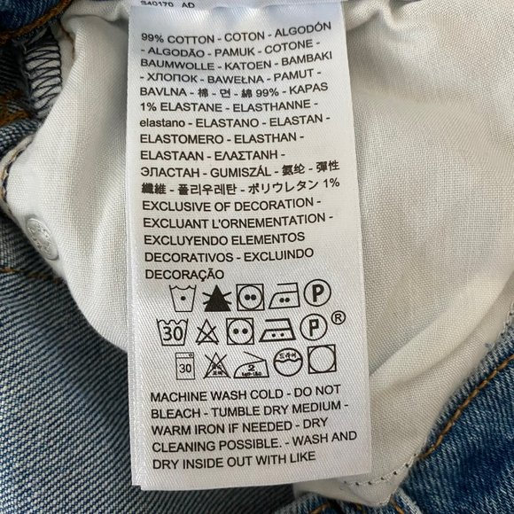 Levi’s Wedgie Straight Leg Jeans Size 26 - Picture 7 of 10